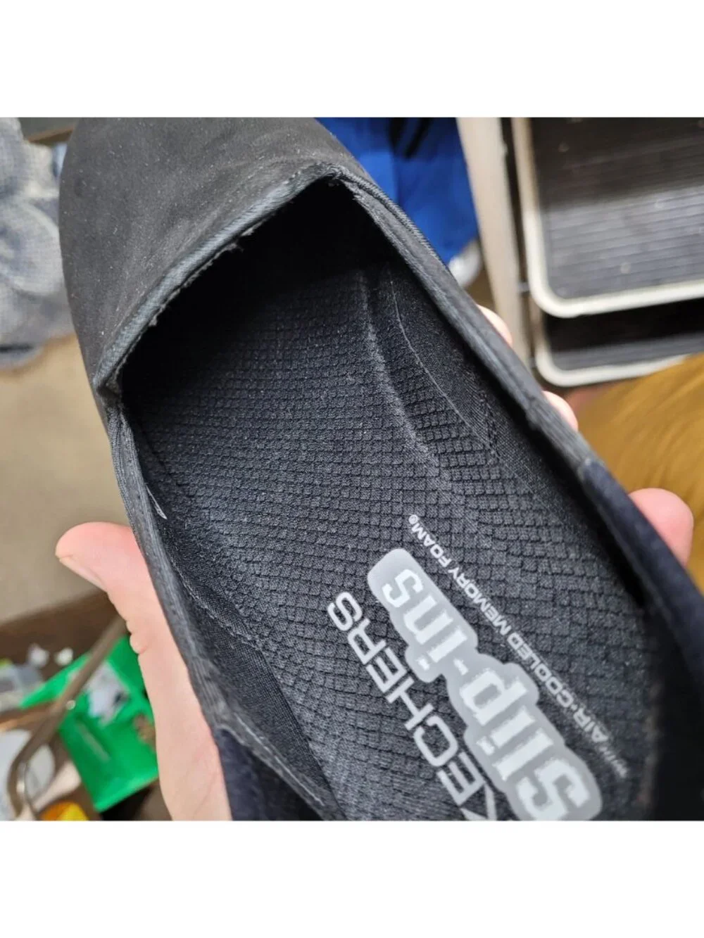 Skechers Hands Free Slip Ins On the Go Flex Women's Size 9.5 Black Walking Shoes